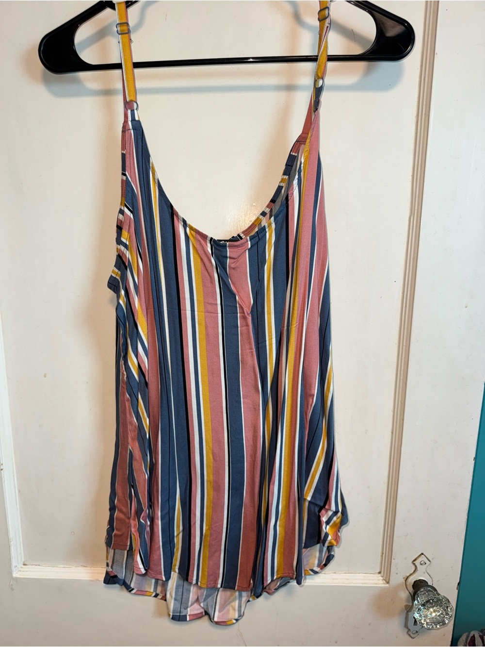 Torrid Striped V-Neck Cami Tank Top - Picture 3 of 4